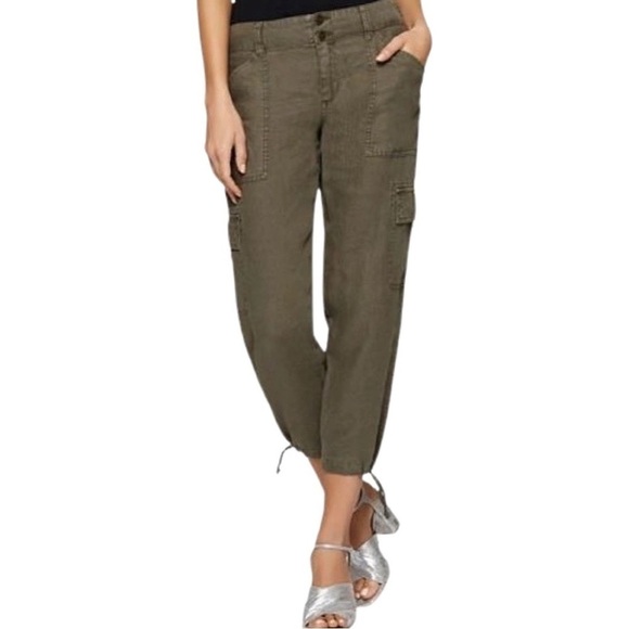 SANCTUARY Mid Rise Cargo Jogger Olive Pants Sz M - Picture 1 of 10
